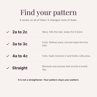 Find your pattern, it works on wavy, curly, coily and straight hair
